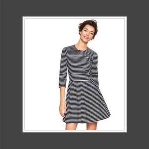 GAP Fit and Flare Striped Dress.